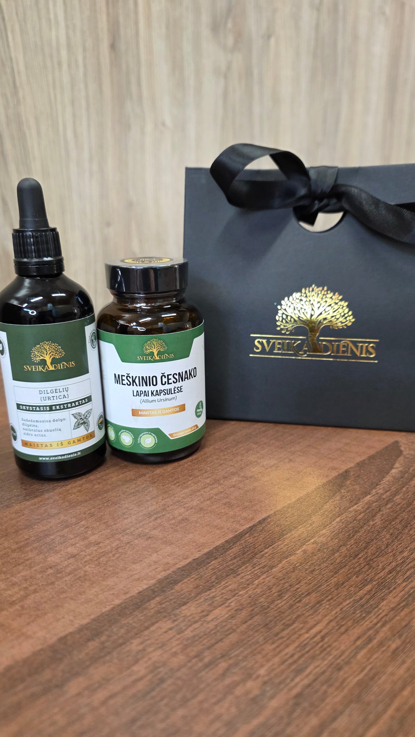 Rinkinys vyrams: Dilgėlių ekstraktas + Meškinis česnakas