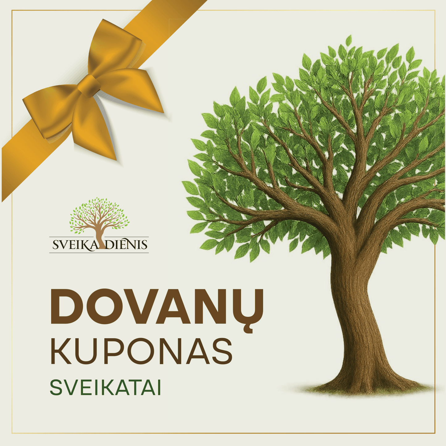 Sveikadienis dovanų kuponas - Sveikadienis