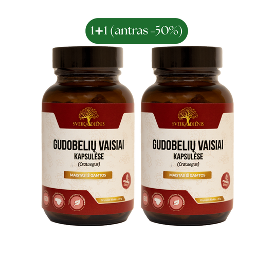Gudobelių vaisiai 1+1 (antras -50%)