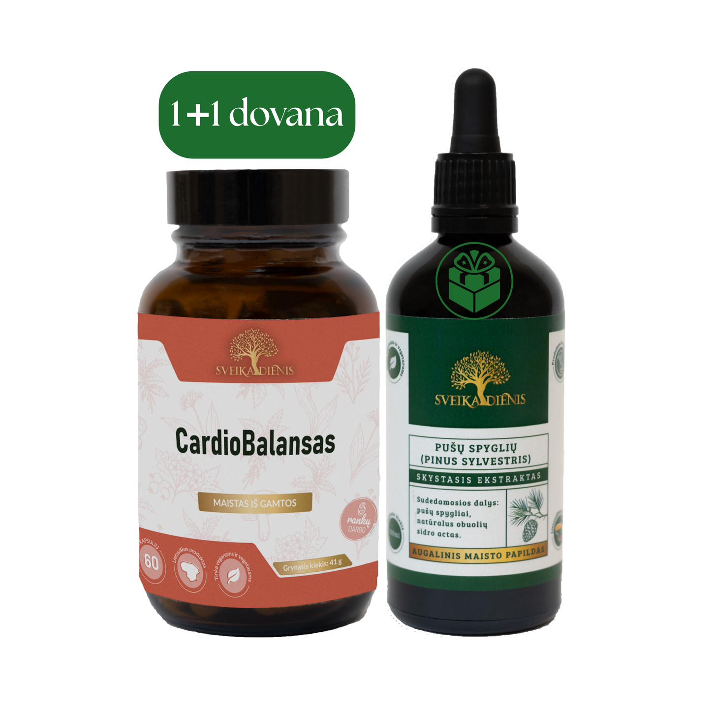 CardioBalansas - ramiai širdžiai + DOVANA (Pušų spyglių ekstraktas)