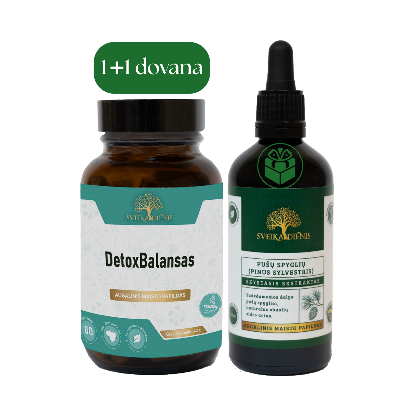DetoxBalansas – virškinimo lengvumui + DOVANA (Pušų spyglių ekstraktas)