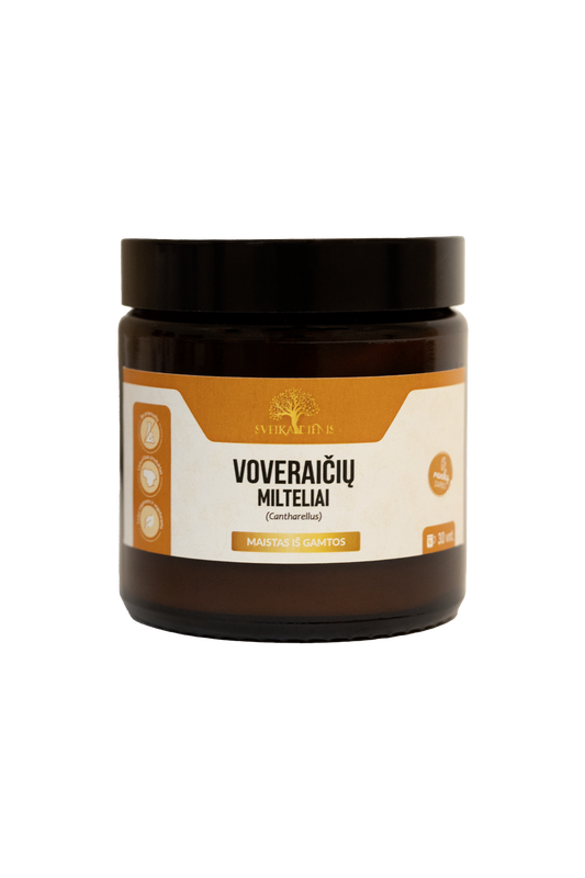 Voveraičių grybų milteliai, 30 gr.