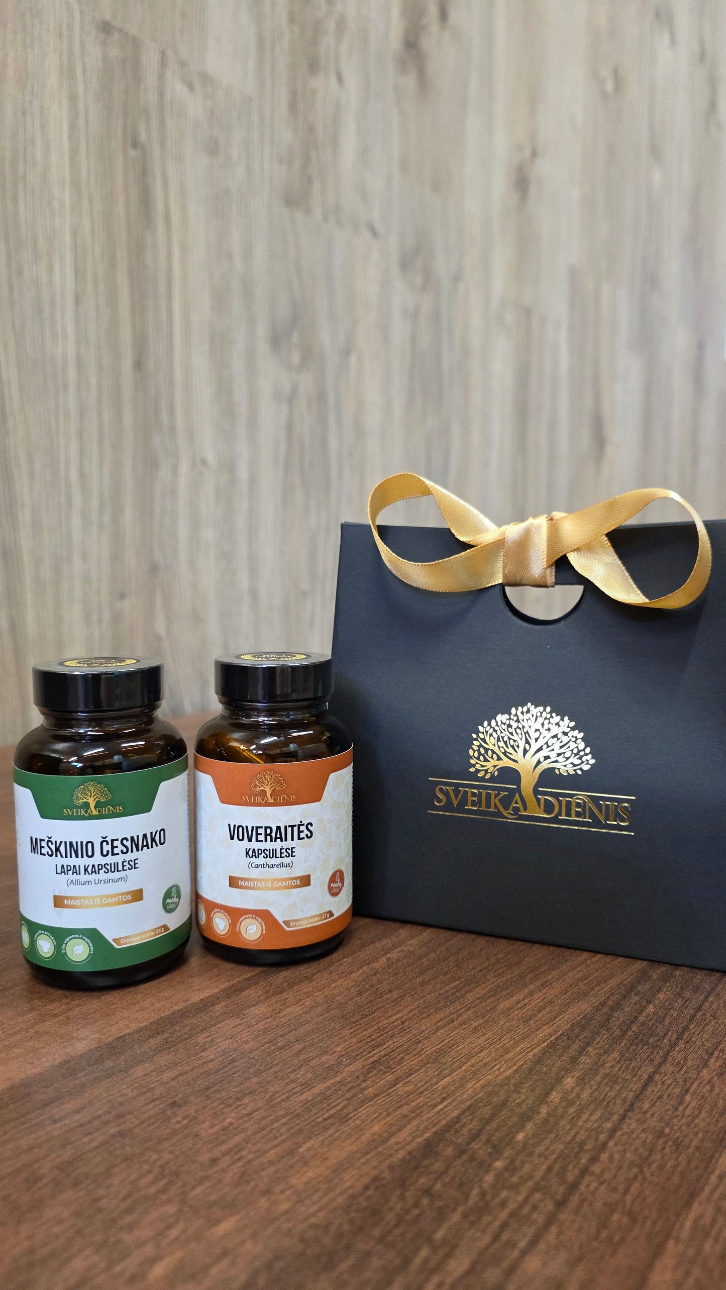 Rinkinys virškinimui: Meškinis česnakas + Voveraitės