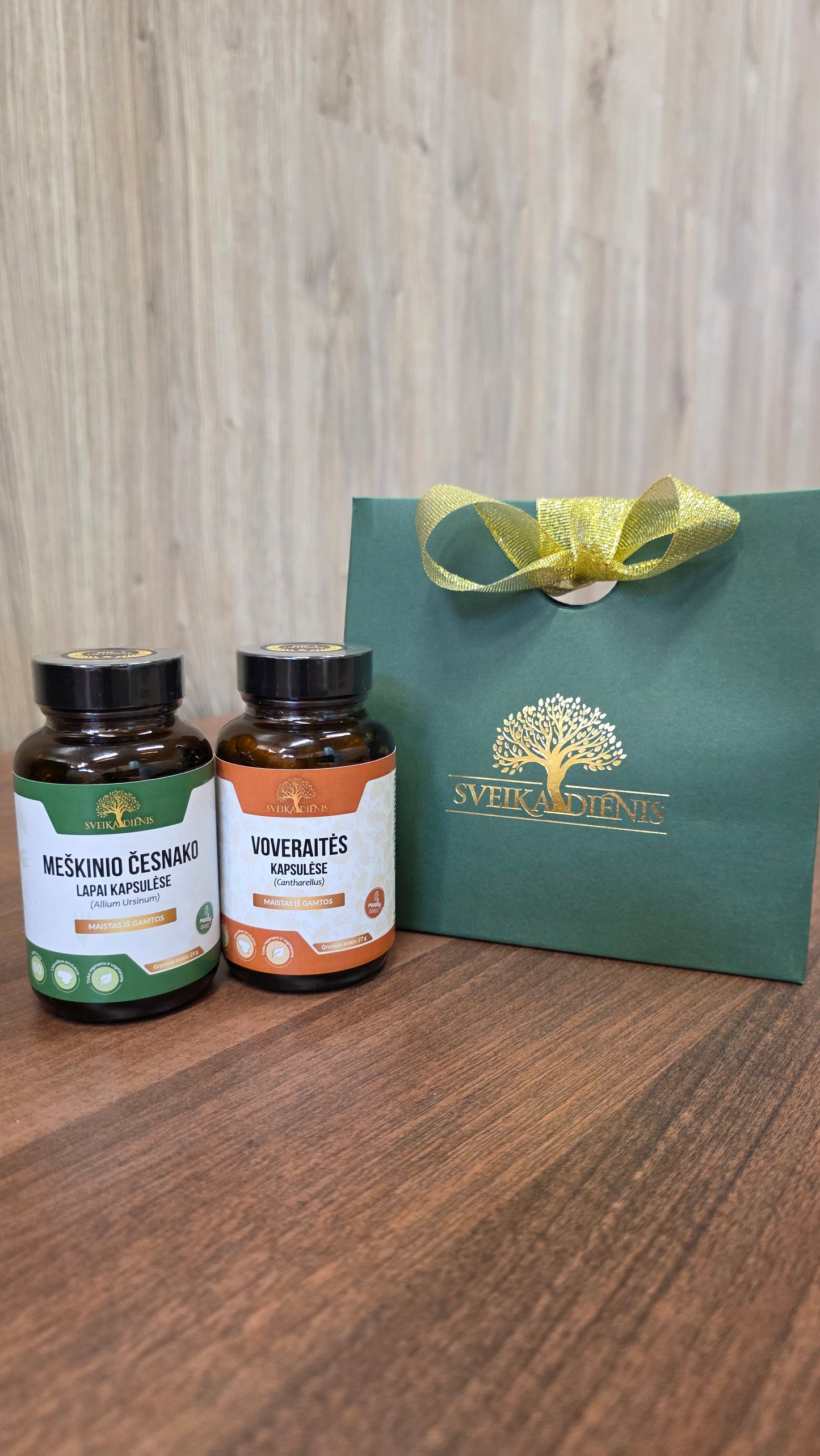 Rinkinys virškinimui: Meškinis česnakas + Voveraitės