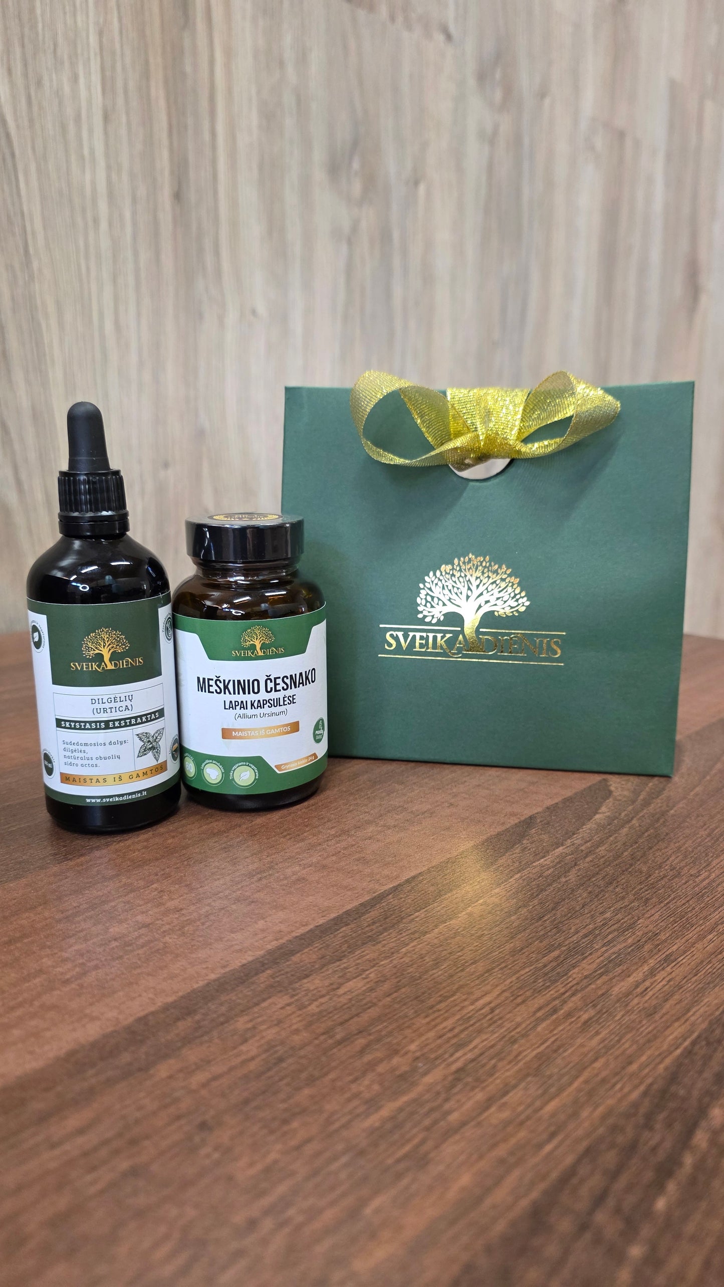 Rinkinys vyrams: Dilgėlių ekstraktas + Meškinis česnakas