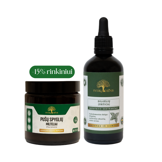 Rinkinys vaikams: Dilgėlių ekstraktas + Pušų spygliai 30g