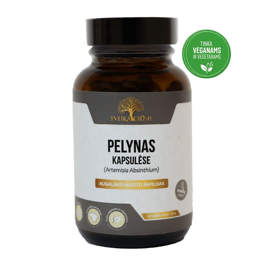 Pelynas kapsulėse – 100% pelyno žolė - Sveikadienis