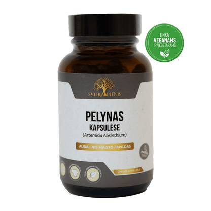 Pelynas kapsulėse – 100% pelyno žolė - Sveikadienis