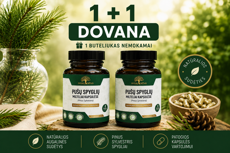 pusu spygliu papildas sveikadienis