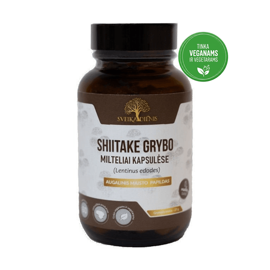 Shiitake grybas kapsulėse – energijai - Sveikadienis