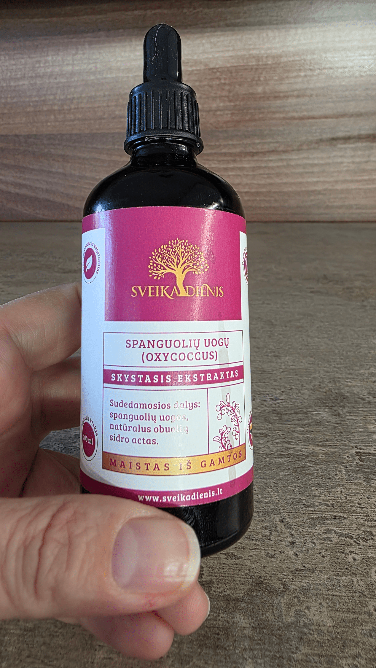 Spanguolių ekstraktas-su obuolių sidro actu - Sveikadienis