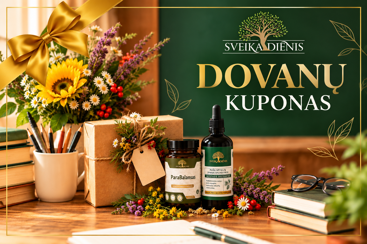 Sveikadienis dovanų kuponas - Sveikadienis