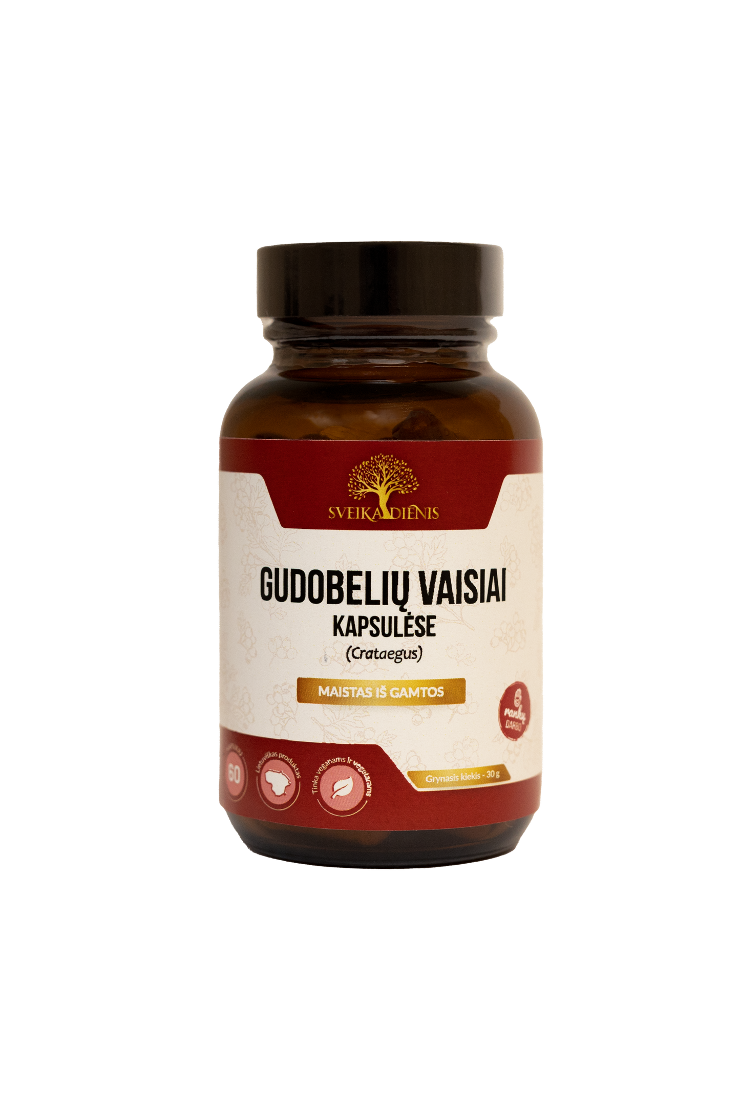 Rinkinys širdžiai ir nervų sistemai: Gudobelių vaisiai + Saldymedžio šaknis